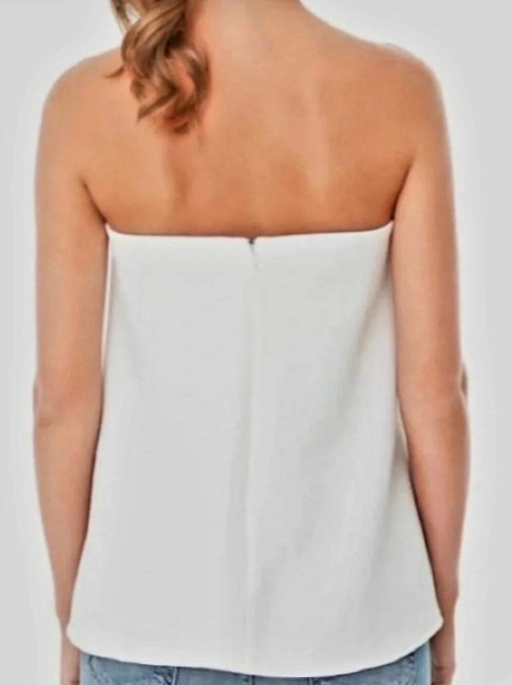 Tuckernuck Strapless White Bustie Top - Classy Large - Picture 2 of 3